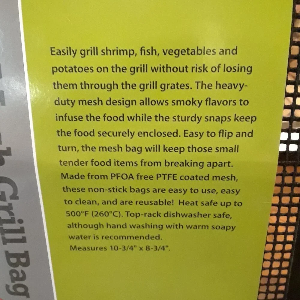 5 Pc BBQ Bundle: Grill Scraper; Grill Brush; OXO Tongs; Mesh Grill Bag; Oven Mit - Picture 7 of 9